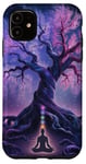 Chakra Méditation Arbre Nature Univers Éléments Coque pour iPhone 11