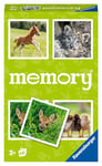 Ravensburger 22458 – Tierbaby Memory®, Le Jeu Classique pour Les Fans d'animaux, Jeu de mémoire pour 2 à 6 Joueurs à partir de 3 Ans