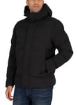 Tommy Hilfiger Hooded Stretch Bomber Jacket Black Male XL