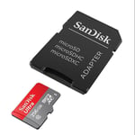 SanDisk Ultra MicroSDXC 256 Go Classe 10 Carte Mémoire pour Android jusqu'à 95 Mo/s + Adaptateur SD