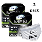 TENA Men Premium Fit Protective Underwear Level 4 Large 2 Packs of 8 Pants