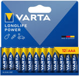 Varta 04903, Engångsbatteri, Aaa, Alkalisk, 1,5 V, 12 Styck, 44,5 Mm