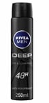 3 x Nivea Men DEEP Black 48H Anti Perspirant Deodorant 250ml