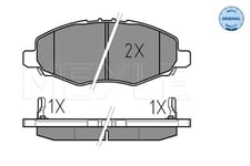Bromsbelaggssats skivbroms MEYLEORIGINAL True to OE 025 245 2316W