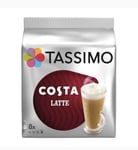 TASSIMO COSTA LATTE 5 X 8 PACK TOTAL OF 40 SERVING, NEW