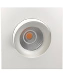 Georgia 360SQ K1 downlight, CRI97, dimbar LED 2700 Kelvin 530lm 25º tilt, IP44, Hvit