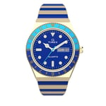 Klocka Timex Q Timex Malibu TW2V38500 Gold/Blue