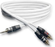Supra High End Minijack til 2xPhono kabel - 2 m