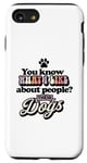 Coque pour iPhone SE (2020) / 7 / 8 You Know What I Like About People ? Leurs chiens design drôle