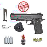 Luftvapen Paket Deal Pistol - Swiss Arms 1911 Svart