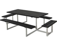Picknickbord PLUS Basic 2 påbyggnader ReTex/stål 260cm grön