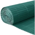 PVC-skyddsskärm, UV-beständig - väderbeständig - för balkong, trädgård, terrass, grönt PVC-staket, 160 x 300 cm