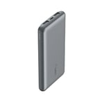 Belkin Batterie Externe USB-C 20000mAh (Power Bank Puissance de 20K, entrée et Sortie USB-C, 2 Ports USB-A, câble USB-C vers USB-A fourni, pour iPhone, Galaxy, Pixel, iPad, AirPods) - Gris sidéral