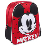 CERDÁ LIFE'S LITTLE MOMENTS Cartable 3D Mickey Mouse Rouge (25 x 31 x 10 cm)