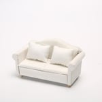 Dockhus Miniatyr Soffa Modell Mini Soffgrupp Miniatyr Soffa Med Kuddar För 1/12 Dockhus Vit 13.5X7.2X6.4CM White 13.5X7.2X6.4CM