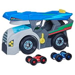 PJ Masks Power Heroes Hero Hauler Truck Playset with 2 Duo Racer Superhero Toy Cars, Preschool Toys for Boys and Girls
