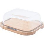 Ostkupa 27x21,5x9,5cm, glas/bambu
