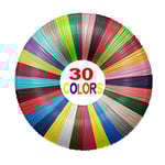 Yungden Filament Stylo 3D, 30 Couleurs 1,75MM Recharge 3D Pen Filament, Total 90M pour Fil Stylo 3D, Compatible avec SCRIB3D, MYNT3D, SAYWE et Acdolf Stylo D'Impression 3D (Stylo 3D non inclus)