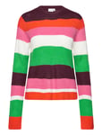 Vilou L/S Stripe Knit Top Tops Knitwear Jumpers Multi/patterned Vila