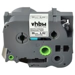 vhbw 1x Ruban compatible avec Brother PT RL700S, P900W, P950NW, P950W imprimante d'étiquettes 36mm Noir sur Blanc, extraforte