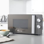 Salter 20L Manual Microwave 35-Min Timer Turntable Even Cook Cosmos Grey EK5652