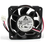 N+A Inverter Control Cabinet Fan for Delta QFR0624GH,Double Ball Inverter Cooling Fan for Delta QFR0624GH 24V 0.21A 60x60x25mm 3wire