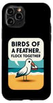iPhone 11 Pro Birds of a Feather Flock Together - Cute Funny Beach Seagull Case