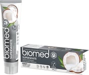 Biomed Superwhite Natural Coconut Toothpaste for Gentle Whitening, Tropical flav