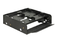 Delock Installation Frame - Adapter för lagringsfack - 5,25 till 1 x 3,5 tum och 2 x 2,5 tum - svart