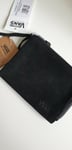 Vans Mn Buckden Zip Wallet True Black Leather Suede 100% Rrp £40