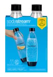 Pack de 2 bouteilles Sodastream Fuse 1L Noir