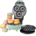 Giles & Posner EK5535GSGR 3 in 1 Mini-Bites Maker - Non-Stick Cooking Plates, Doughnut, Waffle, and Pancake Maker, 3 Minute Pre-Heat time, Non-Slip Feet, Easy to Clean, Ready Indicator Lights, 400W