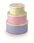 Tala Orignals Cake Storage Tins, Set of 3 Round Nesting Cake Storage Tins, Perfect for storing Cakes, Biscuits and Savoury goods, Sizes are 25.5cm x 10cm, 22 x 9.5cm and 17cm x 8.2cm