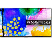 77" LG OLED77G26LA  Smart 4K Ultra HD HDR OLED TV with Google Assistant & Amazon Alexa, Silver/Grey
