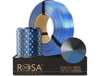 3D-Plast Pla Tresidig Blå/Grafit/Stål (Storm Shadow) 1,75Mm 1Kg Refillförpackning Rosa3d