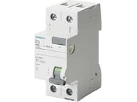 Jordfelsbrytare 2P 25A 0,03A Typ Ac 30Ma 230V Sentron 5Sv4312-0