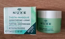 NUXE Insta Masque Purifying & Smoothing Clay Face Mask 15ML - NEW UK