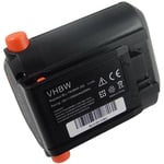 Li-Ion batterie 2500mAh (18V) pour éléctronique jardinage outil Gardena Li-18/23 r batterie-coupe-herbes EasyCut comme 09840-20, BLi-18. - Vhbw