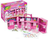 CRAYOLA Washimals Pets - Super Salon Playset Includes Washable Marker Pens, Stickers, Clothes, Perfumes and More! Ideal for Kids Aged 3 Plus, Multicolor