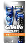 Mens Gift Set Gillette Fusion Proglide Styler 3 In 1 Trim Shave Edge