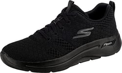 Skechers Women's Go Walk Arch Fit Unify Sneaker, Black, Black Textile*3 UK