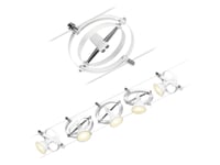 Paulmann 94438, Skena För Spotlight, Gu5.3, 0 Lampor, 230 V, Krom, Vit