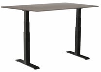 Sun-Flex III höj/sänkbart bord/120x80/Svart-ljusgr