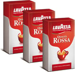 Lavazza Coffee Qualita Rossa Coffee Espresso Cappuccino & Latte, 3 X 500G