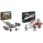 LEGO 75325 Star Wars The Mandalorian's N-1 Starfighter Building Toy & 75333 Star Wars Obi-Wan Kenobi’s Jedi Starfighter, Buildable Toy with Taun We Minifigure, Droid Figure and Lightsaber