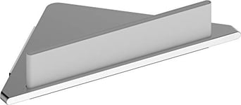 Keuco Edition 400 Étagère de Douche d'angle en Aluminium avec raclette en Verre 24,2 x 24,5 x 6,3 cm Fixation Murale sur étagère de Douche