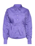 Rbk Cardi B Top Sport Shirts Long-sleeved Purple Reebok Classics