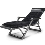 HEcSHENG Zero Gravity Deck Chair,Outdoor Folding Beach Chair with Cotton Pad Lightweight Adjustable Breathable Reclining Lounge Chair Garden Patio Sun Loungers,D