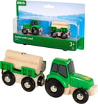 BRIO World - Farm Tractor with Load for Kids Age 3 Years Up - Compatible with al