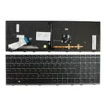 UK Layout With Pointer Grey Frame Backlit Black Keyboard For HP EliteBook 850 G5